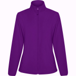 Chaqueta polar mujer cremallera frontal 300 g/m2 Roly Direct New Artic color morado primera vista de uso