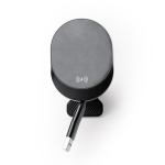 Cargador inalámbrico coche con cable retráctil Tipo C 15W color negro segunda vista