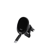 Cargador inalámbrico coche con cable retráctil Tipo C 15W vista principal