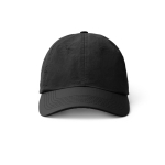 Gorra nylon 6 paneles con cierre ajustable, ojales y cinta antisudor color negro segunda vista