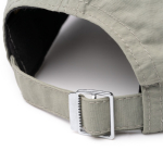 Gorra nylon 6 paneles con cierre ajustable, ojales y cinta antisudor color negro vista detalle 3