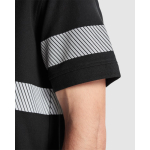 Polo unisex de manga corta de alta visibilidad 220 g/m2 Roly Foran color negro vista detalle 4