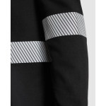 Polo de manga larga unisex de alta visibilidad 220 g/m2 Roly Foran L/S color negro vista detalle 4