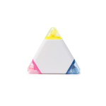 Marcador 3 en 1 triangular de plástico con 3 colores distintos color blanco segunda vista