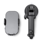 Soporte coche smartphone cargador inalámbrico 15W ajustable color negro vista detalle 1