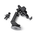 Soporte coche smartphone cargador inalámbrico 15W ajustable color negro vista detalle 3