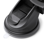 Soporte coche smartphone cargador inalámbrico 15W ajustable color negro vista detalle 4