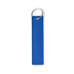 Llavero rectangular tipo ”Remove Before Flight” con anilla metálica color azul real tercera vista