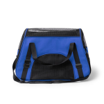 Mochila de RPET para mascotas con rejilla y base reforzada color azul real segunda vista
