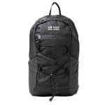 Mochila deportiva con bolsillos de rejilla y cuerdas elásticas vista principal