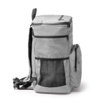 Mochila nevera de plástico reciclado con interior isotérmico 22L color gris claro vista detalle 2