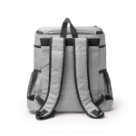 Mochila nevera de plástico reciclado con interior isotérmico 22L color gris claro vista detalle 3