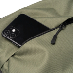 Mochila de viaje de gran capacidad con apertura 180º para portátil 15” color verde oscuro vista detalle 4