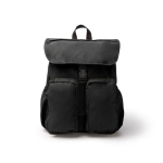 Mochila de nylon con compartimento amplio y cierre con cordón PC 15” color negro segunda vista