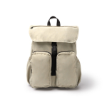 Mochila de nylon con compartimento amplio y cierre con cordón PC 15” color beige segunda vista