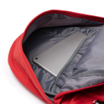 Mochila multiusos de nylon reciclado con bolsillos ideal para PC 15” color rojo vista detalle 1