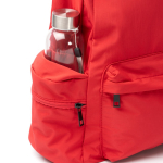 Mochila multiusos de nylon reciclado con bolsillos ideal para PC 15” color rojo vista detalle 2