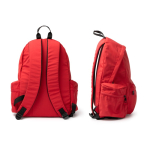 Mochila multiusos de nylon reciclado con bolsillos ideal para PC 15” color rojo vista detalle 4