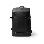 Mochila nevera de cuero sintético con interior isotérmico y apertura color negro segunda vista
