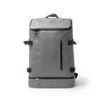 Mochila nevera de cuero sintético con interior isotérmico y apertura color gris segunda vista