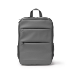 Mochila de pile sintética para portátil con doble compartimento 15” color gris segunda vista