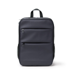 Mochila de pile sintética para portátil con doble compartimento 15” color azul marino segunda vista