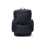 Mochila eco de viaje con apertura superior y bolsillo frontal 12” color azul marino segunda vista