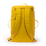 Bolsa mochila convertible de viaje en piel sintética y poliéster color rojo
