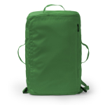 Bolsa mochila convertible de viaje en piel sintética y poliéster color verde oscuro segunda vista