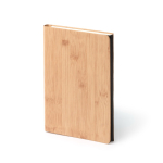 Bloc de notas con soporte móvil y alfombrilla ratón A5 hojas lisas color natural primera vista de uso