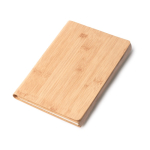 Bloc de notas con soporte móvil y alfombrilla ratón A5 hojas lisas color natural vista detalle 3