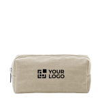 Neceser de pana con cierre de cremallera y forro interior vista principal