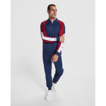 Pantalón sport largo unisex bolsillos laterales 210 g/m2 Roly Direct Urus color azul marino vista detalle 1