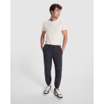 Pantalón jogger de algodón unisex con bolsillos laterales 390g/m² Roly color gris claro primera vista de uso