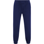 Pantalón jogger de algodón unisex con bolsillos laterales 390g/m² Roly color azul marino segunda vista