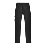 Pantalón de poliéster unisex multibolsillos 140g/m² Roly Direct Warmor color negro primera vista de uso