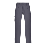 Pantalón de poliéster unisex multibolsillos 140g/m² Roly Direct Warmor color gris topo segunda vista