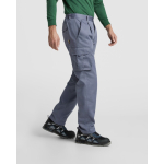 Pantalón de poliéster unisex multibolsillos 140g/m² Roly Direct Warmor color gris topo tercera vista de uso