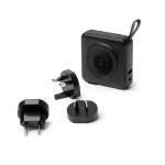 Batería externa 3 en 1 de carga rápida inalámbrica 15W 10.000 mAh color negro primera vista de uso