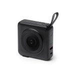 Batería externa 3 en 1 de carga rápida inalámbrica 15W 10.000 mAh color negro vista detalle 3