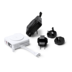 Batería externa 3 en 1 de carga rápida inalámbrica 15W 10.000 mAh color negro vista detalle 4