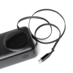 Powerbank con pantalla LED y carga rápida 22,5W 20.000 mAh color negro vista detalle 2