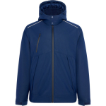 Parka térmica deportiva acolchada con detalles reflectantes Roly Emin color azul marino primera vista de uso