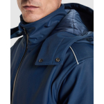 Parka térmica deportiva acolchada con detalles reflectantes Roly Emin color azul marino vista detalle 4