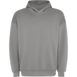 Sudadera unisex oversize con capucha forrada 320 g/m2 Roly Direct Otto color gris claro primera vista de uso