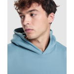 Sudadera unisex oversize con capucha forrada 320 g/m2 Roly Direct Otto color azul grisáceo vista detalle 3