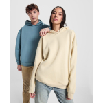 Sudadera unisex oversize con capucha forrada 320 g/m2 Roly Direct Otto color azul grisáceo vista detalle 5
