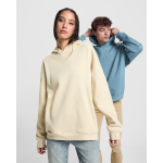 Sudadera unisex oversize con capucha forrada 320 g/m2 Roly Direct Otto color azul grisáceo vista detalle 6