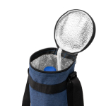 Nevera para botella con cinta ajustable y cierre cremallera 1L color azul grisáceo vista detalle 1