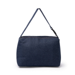 Nevera con tejido vaquero e interior isotérmico con asa con hebilla color azul vaquero segunda vista